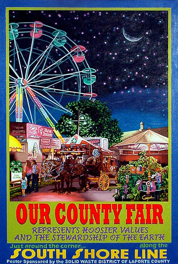 Fair Repine Vintage County Fair Poster